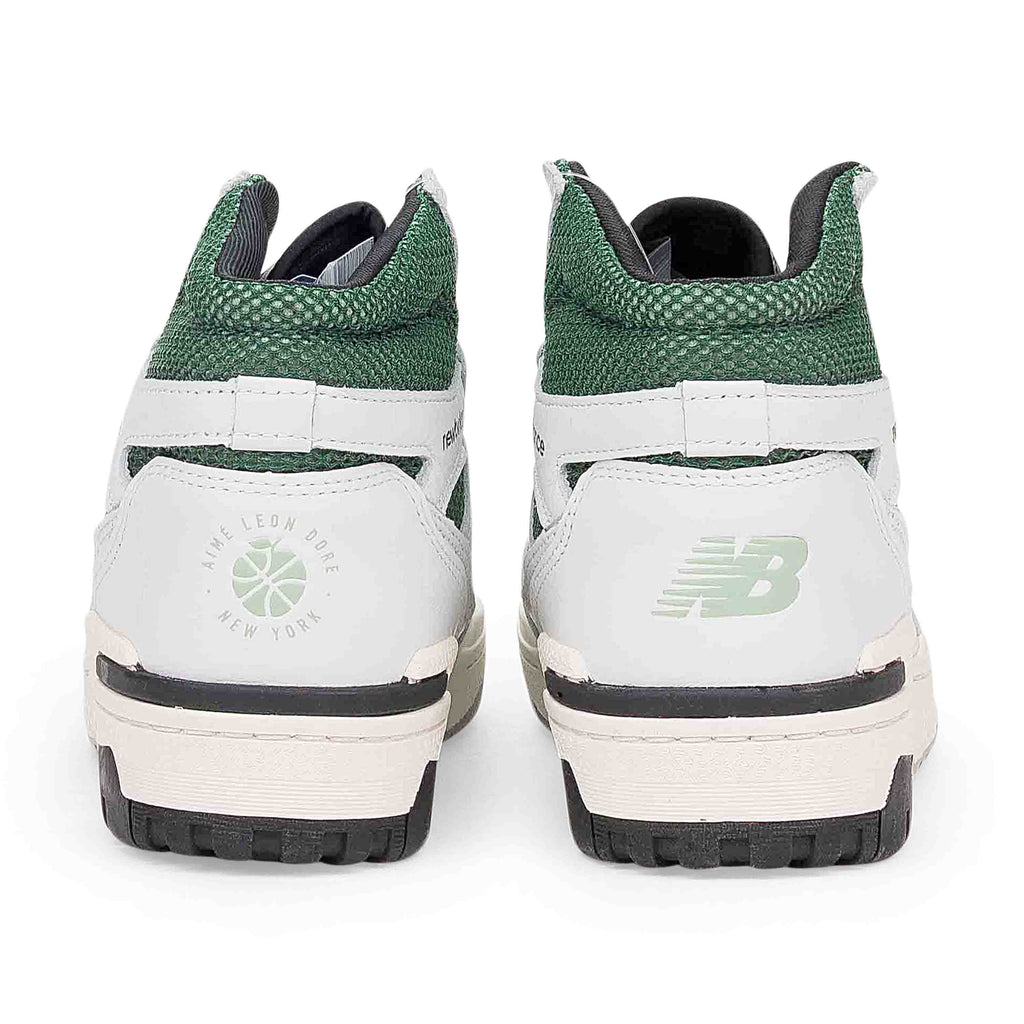 WHITE/GREEN NEW BALANCE 650R SNEAKERS