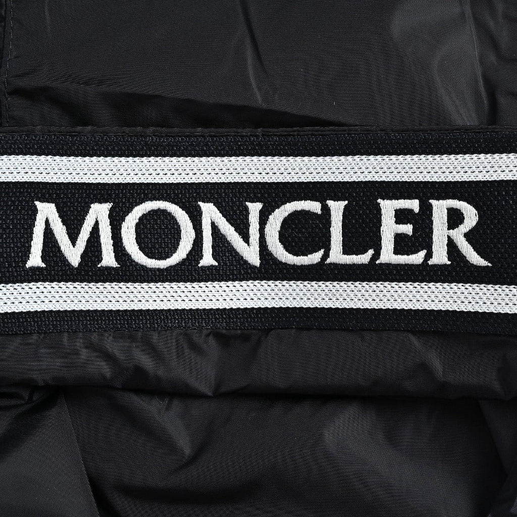 Moncler Chest Logo Embroidered Letter Tape Hooded Zip-Up Jacket